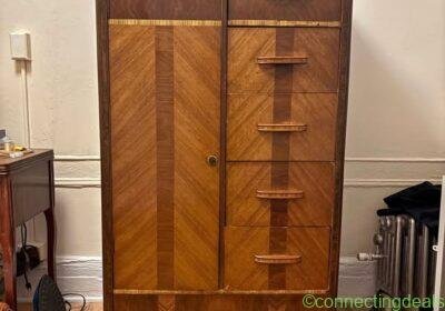 Big wooden vintage armoire in New York