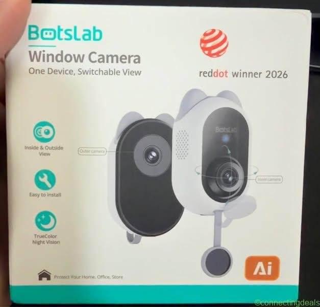 BOTSLAB Cámaras de ventana de doble lente de 4MP
