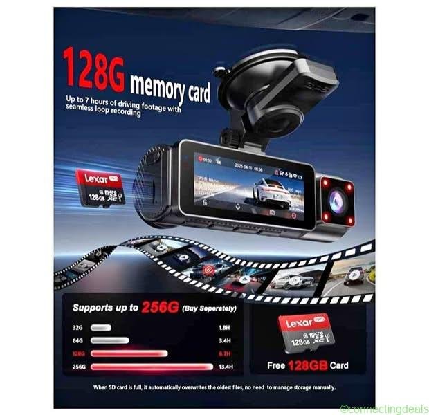 Camara de tablero 5.8G con targeta de 128GB para