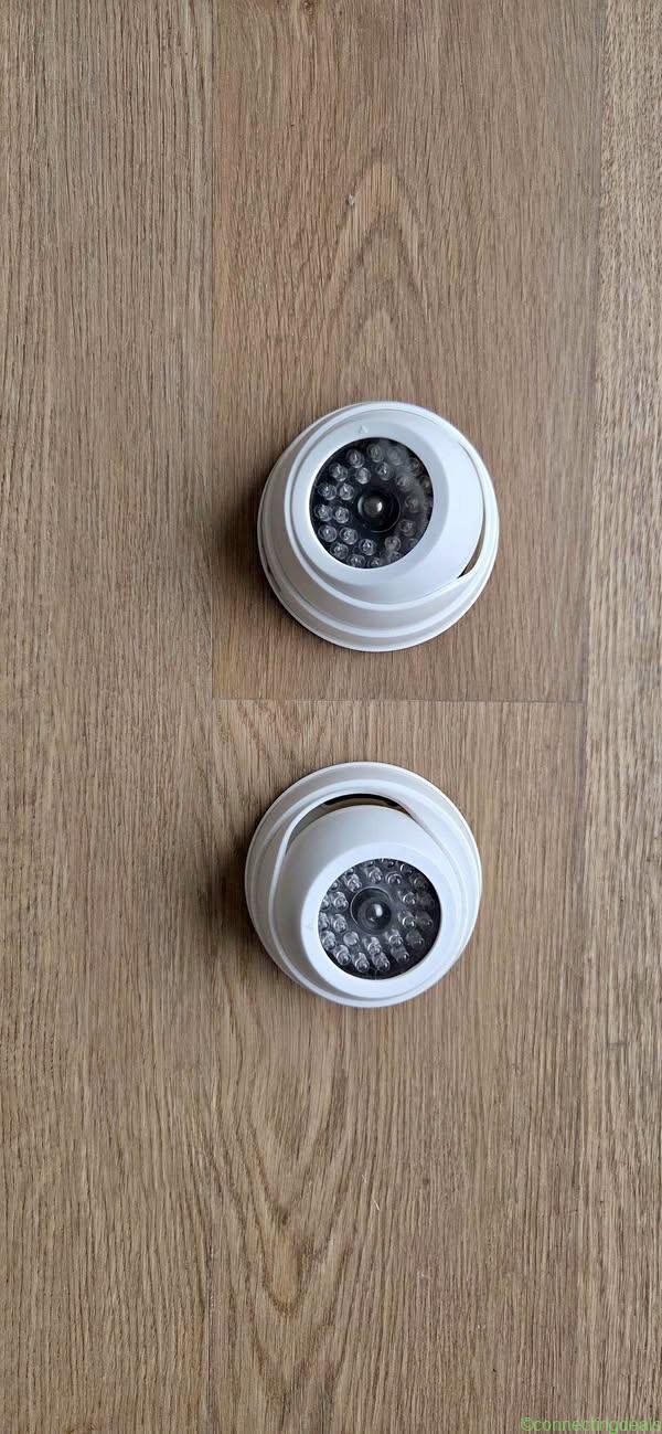 Camara falsa con luz led roja