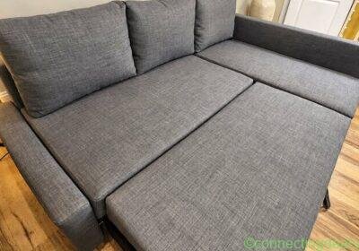 Free ad: Canapé d'angle convertible IKEA FRIHETEN + in Montreal. Canapé d'angle convertible IKEA FRIHETEN + in Montreal