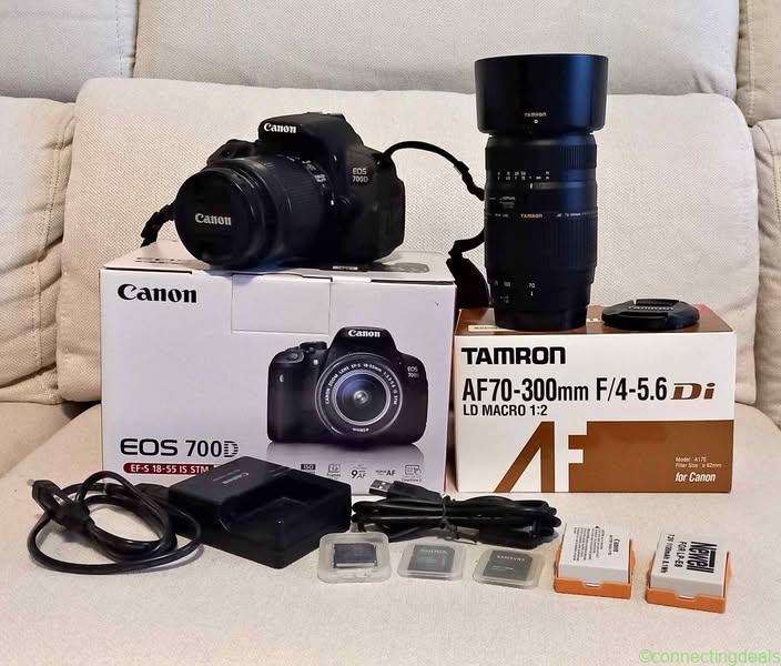 Canon EOS 700D + 18-55mm + 70-300mm