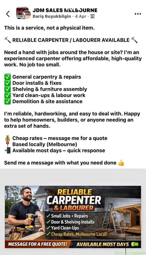 Carpenter Maintenance and Repairs