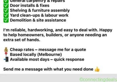 Carpenter Maintenance and Repairs in Melbourne