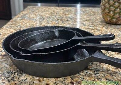 Cast iron skillets in Fort Worth