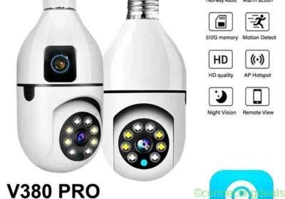 CCTV V380 Pro IP Camera Bulb 1080P Wireless WiFi in Jakarta