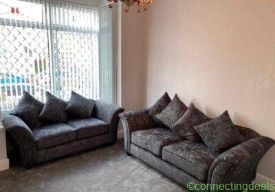 Charcoal Grey L-Shape Settee – Brand New in Glasgow