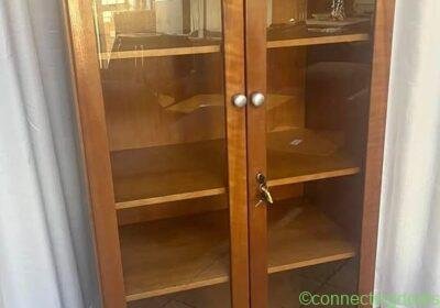 Cherrywood Bookcase with Glass Doors in Johannesburg