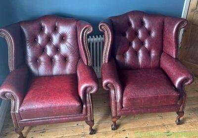 Chesterfield queen ann chair x2 in Liverpool