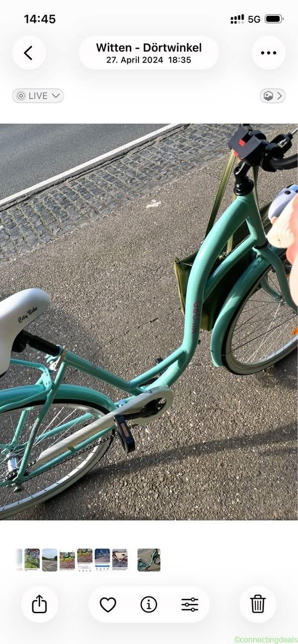 City Bike türkis neu