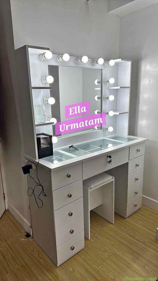 Classy Vanity Mirror 16x44x60 with free chair