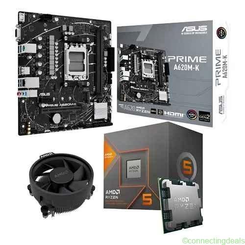 Combo: r5 7600 a620m-k cooler psu 650w