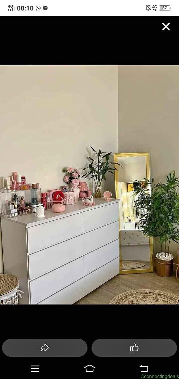 Commode en 8 tiroirs coulisse 100/120/33