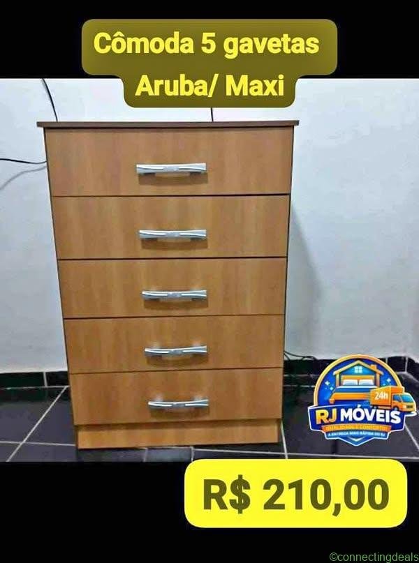 Comoda 5 gavetas Aruba maxi