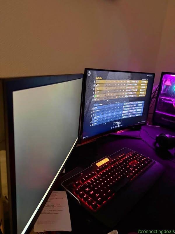 Complete PC Setup with Monitors, game