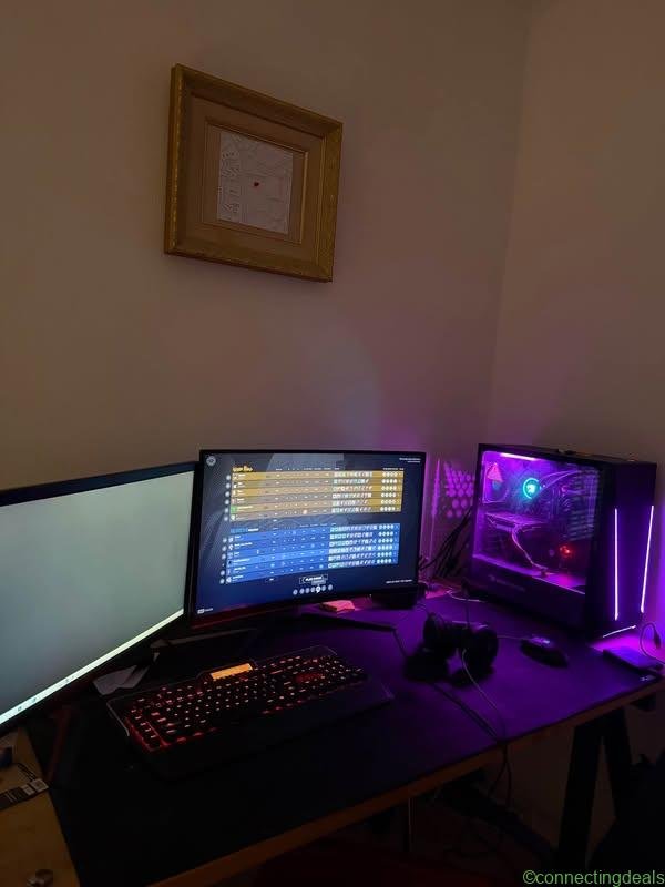 Computer, pc, two monitors
