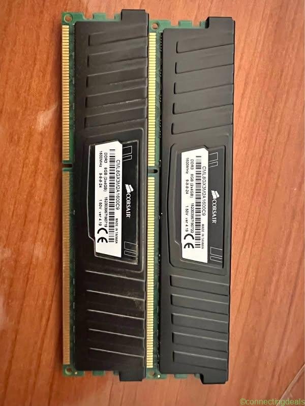 Corsair vengeance lp kit CML8GX3M2A1600C9 tot 8GB