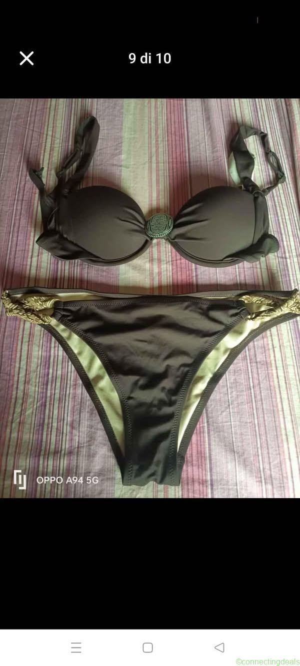 Costume marrone più pareo più infradito yamamay