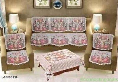 Cotton Sofa Cover With Central Table Cover in Chittorgarh