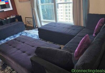 Free ad: Couch Play Pen with center storage in Manama. Couch Play Pen with center storage in Manama