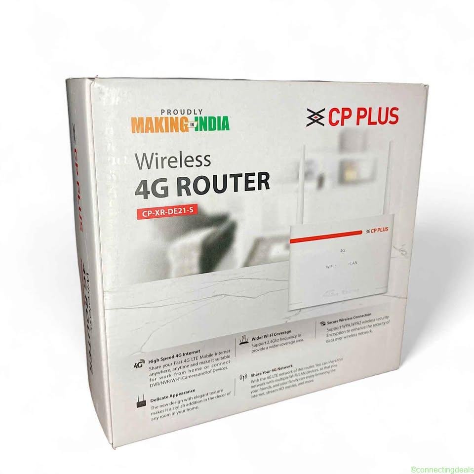CP PLUS CP-XR-DE21-S-V2 Sim Based Sim 4G Router