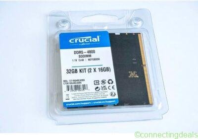 Crucial DDR5 32GB (2X16GB) Sodimm (laptop) memory in Edinburgh