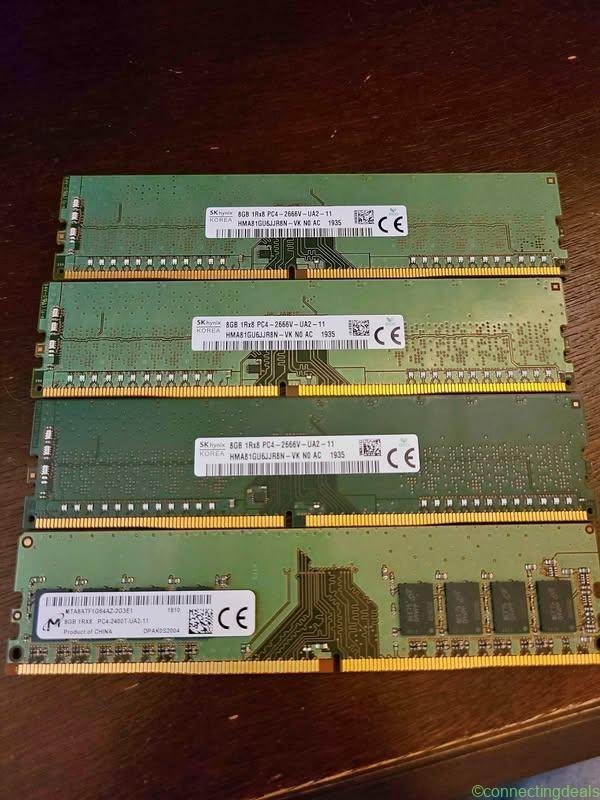 Desktop Computer Ram – ddr4 8gb x4