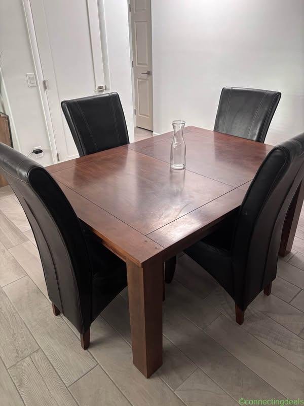 Dining room table and chairs