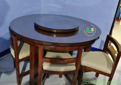 DINING SET 6SEATER SPACE SAVER ROUND TABLE WITH in Manila
