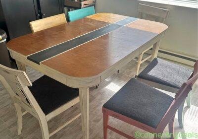 Free ad: Dining set with 6 chairs in Seattle. Dining set with 6 chairs in Seattle