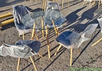 Free ad: Dinning table brand new with 4chairs per set in Cape Town. Dinning table brand new with 4chairs per set in Cape Town