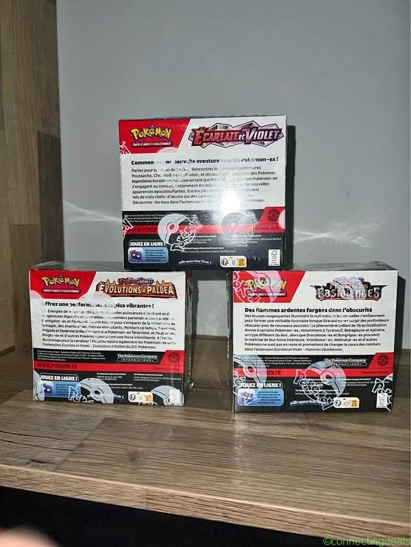 Display ev1 écarlate et violet ev2 évolutions à