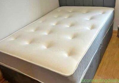 Free ad: Double bed Frame with mattress in Glasgow. Double bed Frame with mattress in Glasgow