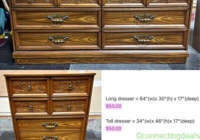 Free ad: Dressers - $50 each in Calgary. Dressers - $50 each in Calgary