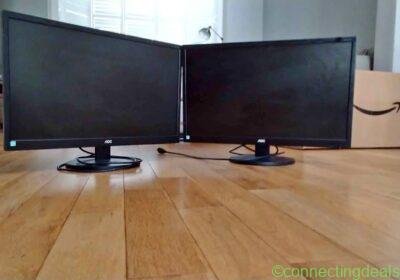 Dual Monitor Setup – 2 Monitors + 2 Amazon Basics in London