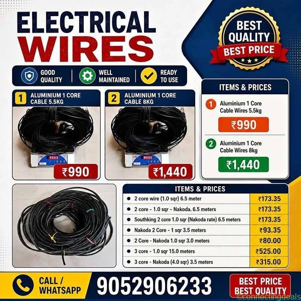 Electrical Wires – Good Quality | Ready to Use |