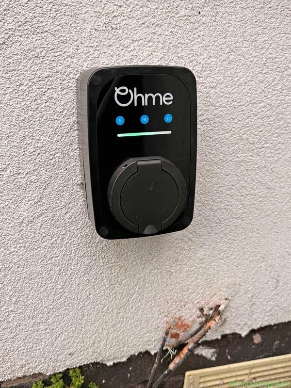 electrician and EV charger installation