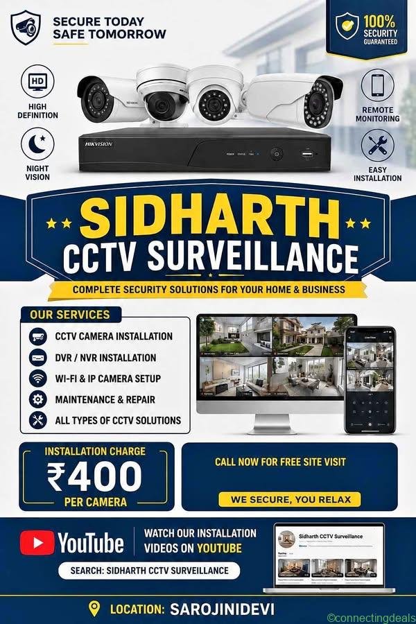📹 HD CCTV Camera sale & Setup at Best Price only
