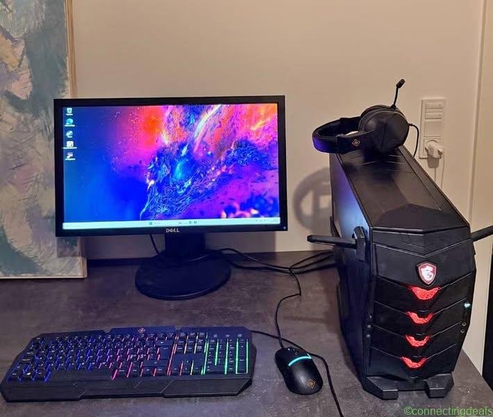 Fed Gamer med 8. gen I7 inkl ALT tilbehør og 24″