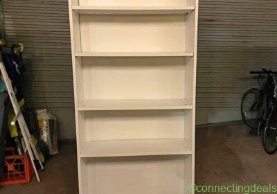 Free ad: FREE- White Bookshelf in Sydney. FREE- White Bookshelf in Sydney