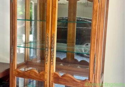 French Provincial Lighted Curio Cabinet – Solid in Atlanta