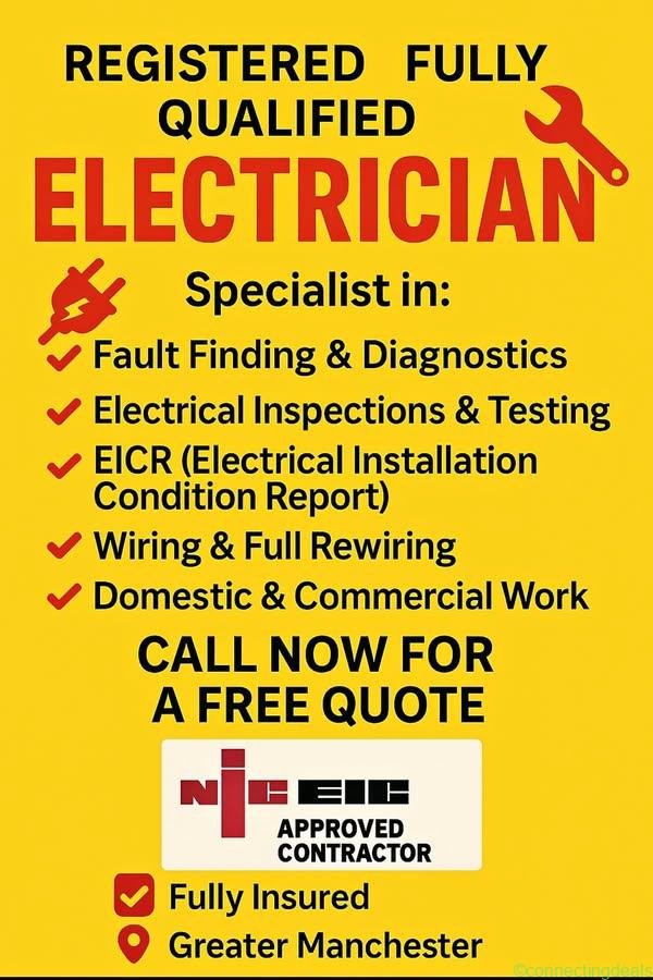 Fully qualified electrician