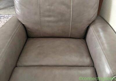 Grey Leather Automatic Recliner in Oklahoma City