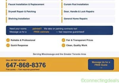 Free ad: HandyMan in Toronto. HandyMan in Toronto