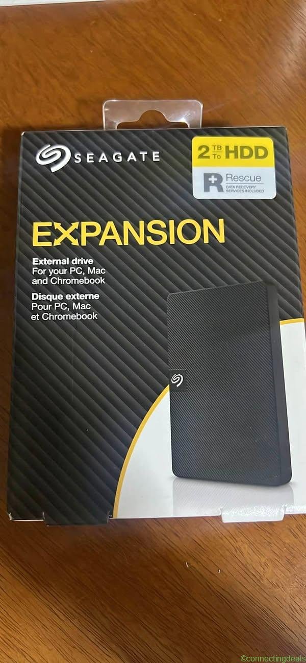 HD Externo Seagate 2TB – NOVO e lacrado