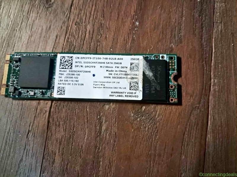 Intel 256GB M.2 SATA SSD SSDSCKKF256H6