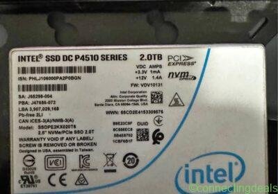Intel SSD DC P4510 Series 2.0TB NVMe PCIe SSD in Phoenix