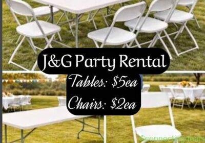 J & G Tables & Chairs rental in Chicago