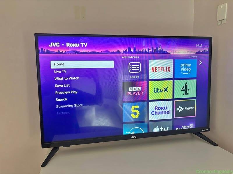 Jvc 32 inch Roku tv and bracket