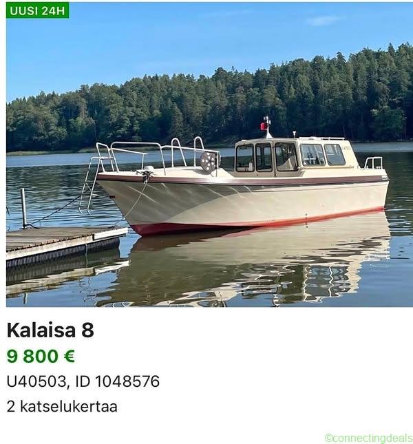 Kalaisa 8 (1980) Volvo Penta (2000) 60hv+traileri